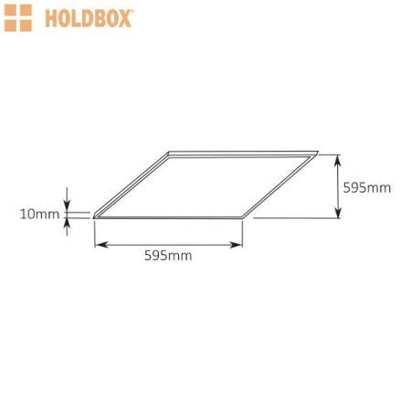 Oprawa podtynkowa HB10002 z serii ATHOS - HOLDBOX - wymiary