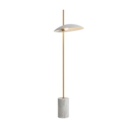 Lampa podłogowa w stylu modern glamour FL-203342-1-WH z serii VILAI