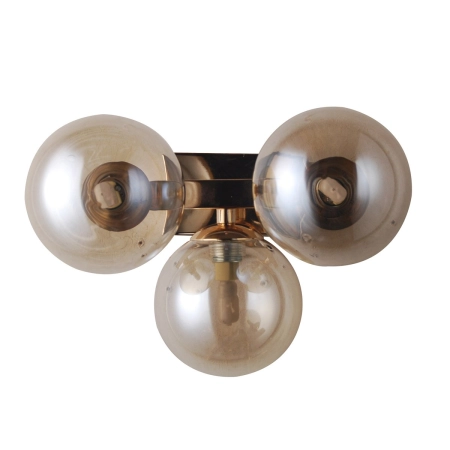 Lampa ścienna do sypialni modern glamour WL-6161-3 GO+CO z serii MARBELIO