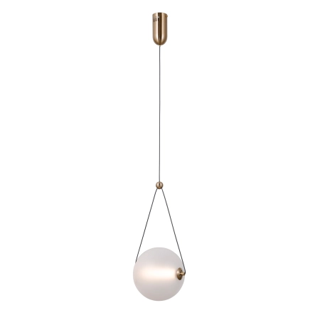 Złota lampa wisząca, ledowa PND-34361-M-HBR-OPAL z serii RASTIA - 2