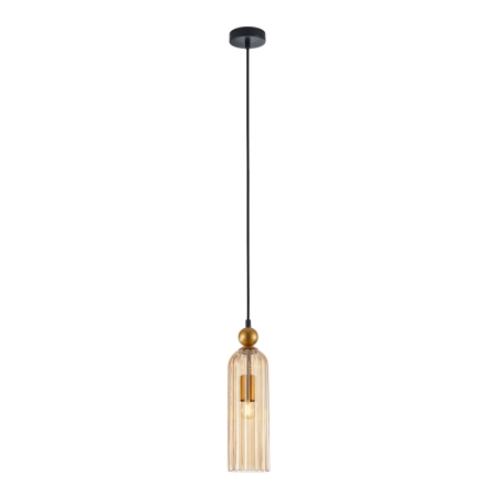 Lampa wisząca z efektownym kloszem PND-28636-1L-GD-AMB z serii LEVIE - 3