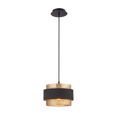 Nowoczesna lampa wisząca z abażurem PND-27467-1-BK-GD z serii BANS - 3