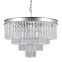 Kryształowa lampa glamour ⌀56cm PND-44372-8A-SLVR-BRW z serii VERDES