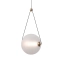 Złota lampa wisząca, ledowa PND-34361-M-HBR-OPAL z serii RASTIA - 3