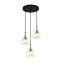 Stylowa lampa wisząca do sypialni PND-99709-3A-BRO-CL z serii KONILA