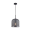 Czarna lampa wisząca na żarówkę E27 PND-25205-1L-BK-SG z serii RENTI