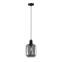 Lampa wisząca z dymionym szkłem PND-29258S-1-BK-SG z serii ZONA - 3