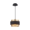 Nowoczesna lampa wisząca z abażurem PND-27467-1-BK-GD z serii BANS