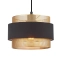 Nowoczesna lampa wisząca z abażurem PND-27467-1-BK-GD z serii BANS - 2