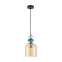 Kolorowa lampa wisząca na E27 PND-30263-1B-BRO-AMB z serii BUSCO