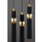 Czarno-złota, stylowa lampa wisząca JUP 2013 AL3 CZ/CZ z serii ALAS - 4