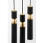 Czarno-złota, stylowa lampa wisząca JUP 2013 AL3 CZ/CZ z serii ALAS - 6