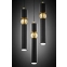 Czarno-złota, stylowa lampa wisząca JUP 2013 AL3 CZ/CZ z serii ALAS - 7