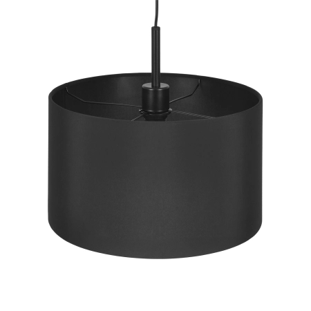 Lampa wisząca z szerokim, czarnym abażurem K-4320 z serii SIMONE BLACK - 2