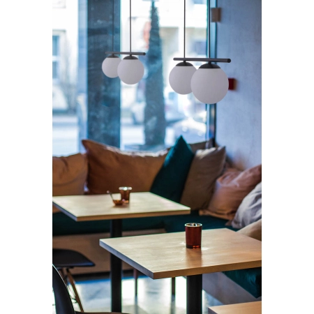 Podwójna lampa wisząca, idealna nad wyspę w kuchni K-4965 z serii ARTON - wizualizacja 4