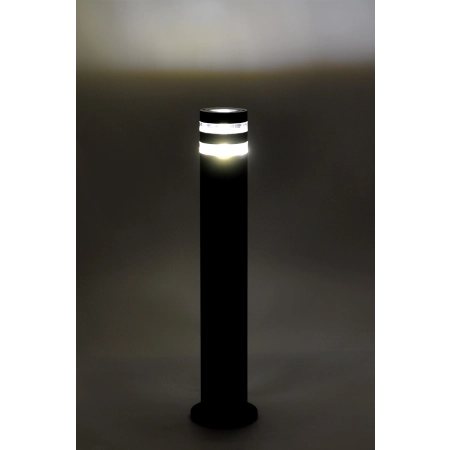 Lampa ogrodowa w czarnym kolorze, duży gwint K-8206 z serii SOLIN