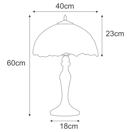 Efektowna lampka stołowa ze słonecznikami K-G16814 z serii SUNFLOWER - 2