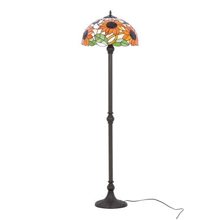 Wysoka lampa podłogowa z okazałym kloszem K-F16814 z serii SUNFLOWER