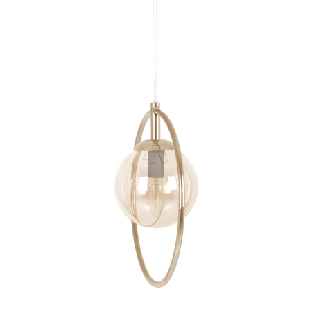 Złota lampa wisząca, geometryczna, z obręczą K-5395 z serii RITUS - 2