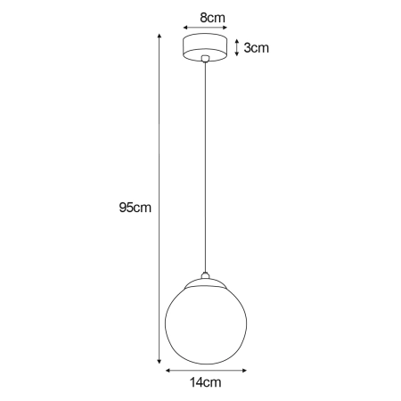 Bursztynowa lampa wisząca do sypialni K-5410 z serii GRAND - 2