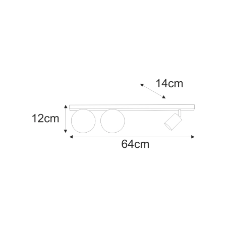 Niebanalna lampa sufitowa w białym kolorze K-5495 z serii ANDI - 2