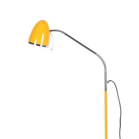 Designerska, prosta lampa podłogowa K-MT-201 ŻÓŁTY z serii KAJTEK I 5