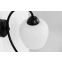 Biało-czarny kinkiet ścienny, jeden punkt świetlny K-5187 z serii BELLA