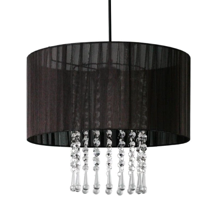 Lampa wisząca w stylu dark glamour, do sypialni 153/1 CZA z serii WENECJA