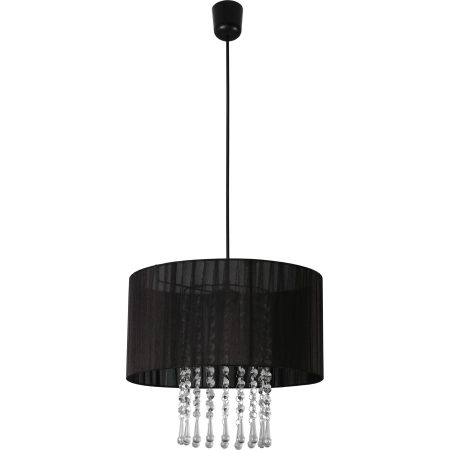 Lampa wisząca w stylu dark glamour, do sypialni 153/1 CZA z serii WENECJA 2