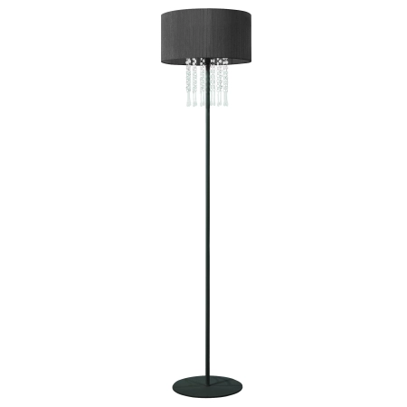 Elegancka lampa podłogowa z kryształkami 153/ST CZA z serii WENECJA