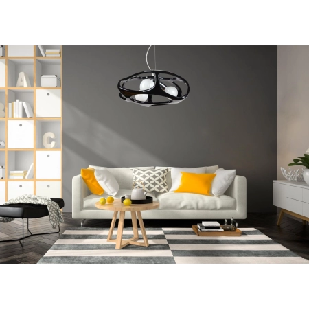 Modernistyczna lampa wisząca do sypialni 324/3 CZA z serii AMANO 4