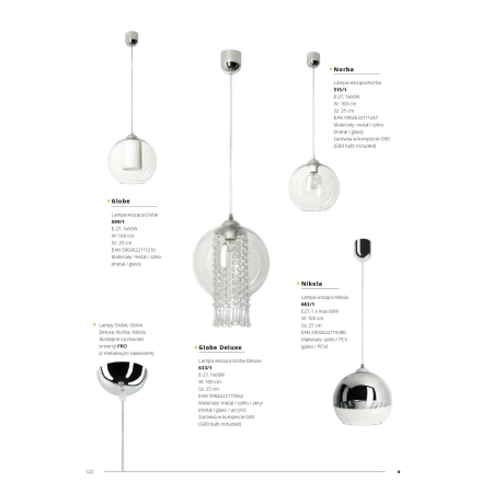 Lampa wisząca Nikola 683/1 - LAMPEX 5