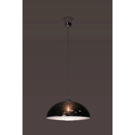 Klasyczna lampa wisząca z czarnym kloszem 763/B z serii KRISTINE 2