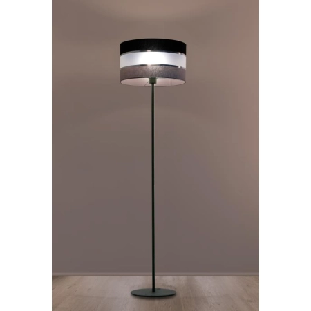 Prosta lampa stojąca z szerokim abażurem 853/ST z serii DONATO 2