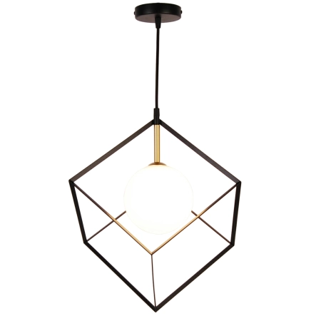 Lampa wisząca czarno-złota minimalistyczna LEDEA 50101046 z serii WEERT