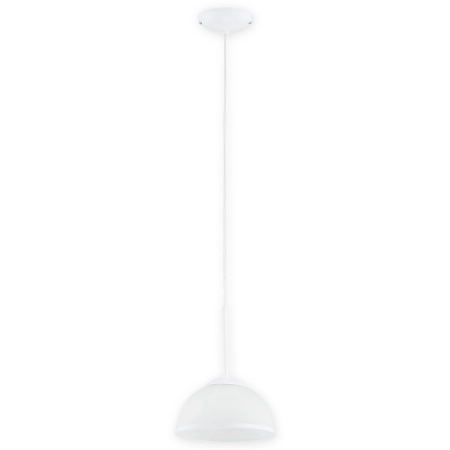 Klasyczna biała lampa wisząca 1xE27 O3133 W1 BIA z serii FREJA