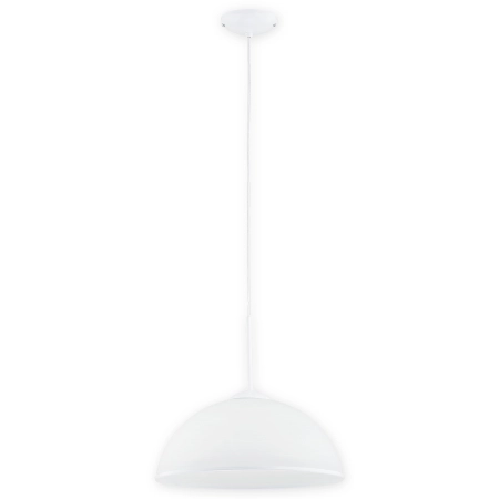 Duża lampa sufitowa z ramką na kloszu 1xE27 O3137 W1 BIA z serii FREJA