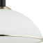 Klasyczna lampa sufitowa z mlecznym kloszem O2921 W1 CZA ZL z serii LAVA 2