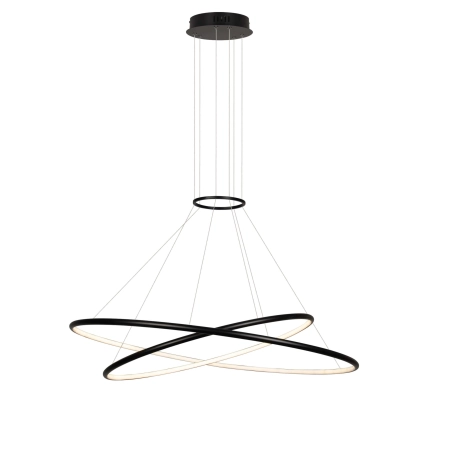 Dekoracyjna lampa wisząca do salonu LP-940/2P BK CCT z serii HALIFAX