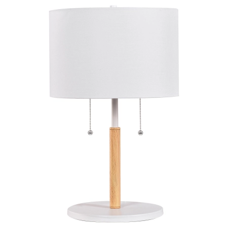 Stylowa lampka nocna z abażurem LP-0304/2T WH z serii FOGO