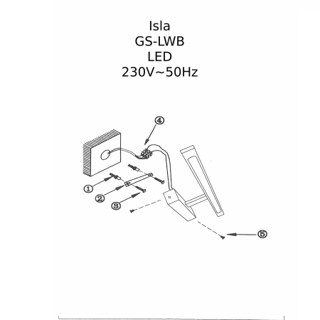 Ledowy kinkiet łazienkowy 62cm GS-LWB-20W WH z serii ISLA - 8