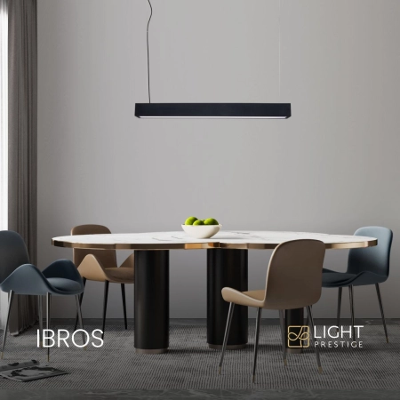 Lampa LED nad stół 63cm 4000K LP-7001/1P 20 BK-63 18/4 z serii IBROS