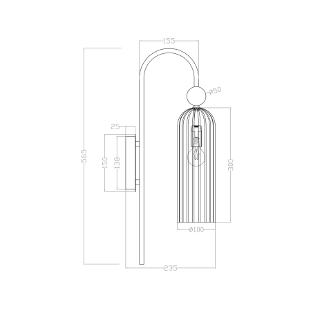 Elegancka, złota lampa do łazienki LP-939/1W AMBER z serii PIEGA