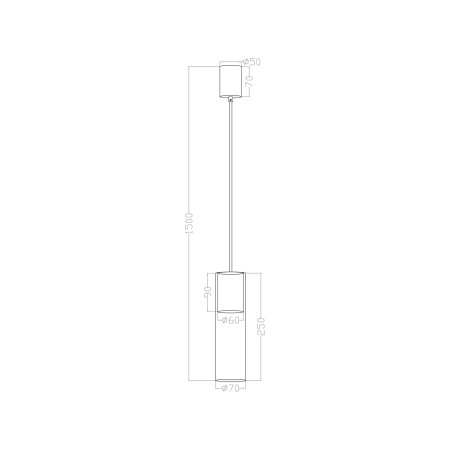 Minimalistyczna lampa nad blat kuchenny LP-232/1P WH z serii MANACOR