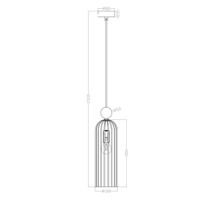 Elegancka, minimalistyczna lampa wisząca LP-939/1P WHITE z serii PIEGA