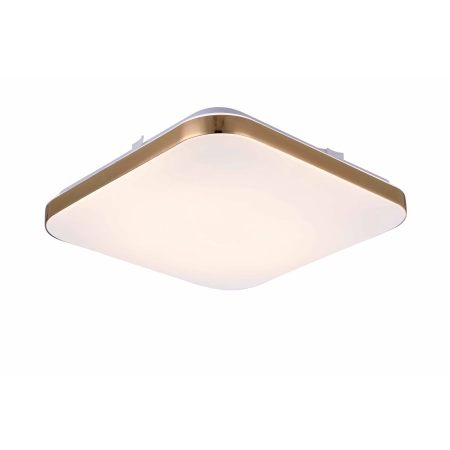 Złoty plafon LED barwa neutralna LP-335/1C M 4GD SQUARE z serii BABILON