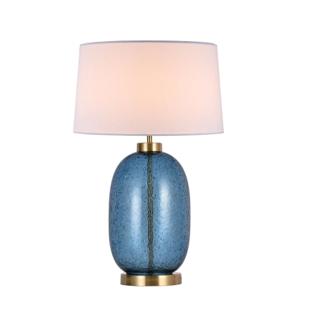 Lampka nocna z niebieską, szklaną podstawą LP-919/1T BLUE z serii AMUR