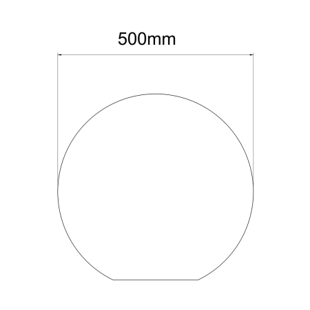 Zewnętrzna kula świecąca, ogrodowa ⌀50cm LP-JH-1095-500 z serii GAJA