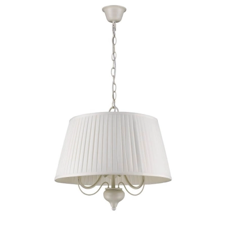 Kremowa lampa ścienna z abażurem, styl cozy LP-5369/1W z serii GINOSA