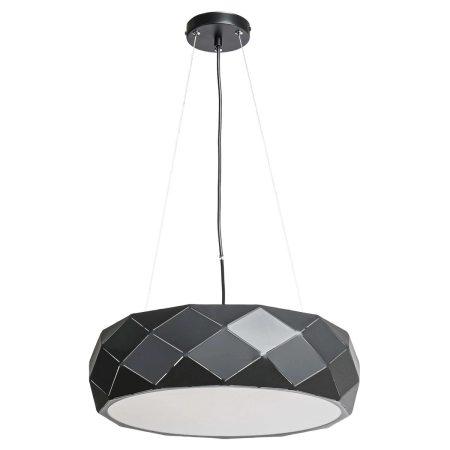 Czarna, stylowa lampa wisząca, do salonu LP-8069/1P BK z serii REUS